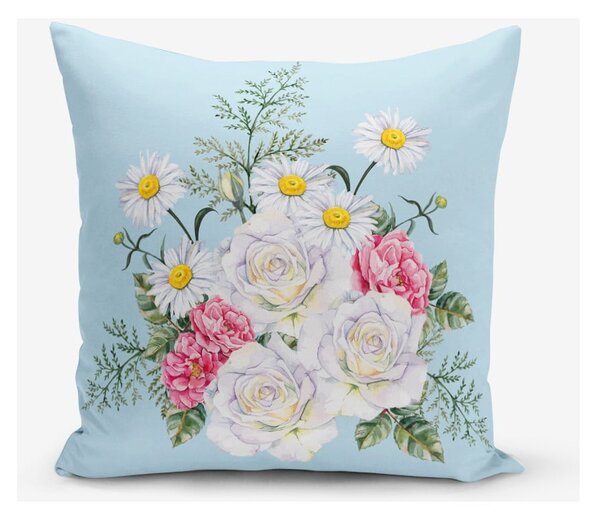 Obliečka na vankúš s prímesou bavlny Minimalist Cushion Covers Flowerita, 45 × 45 cm