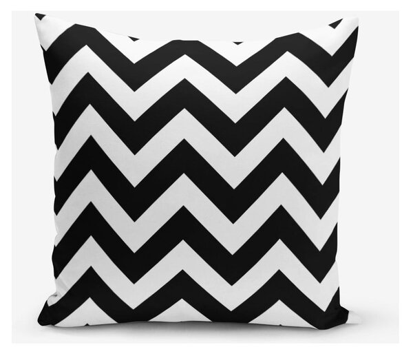 Čierno-biela obliečka na vankúš Minimalist Cushion Covers Stripes, 45 × 45 cm