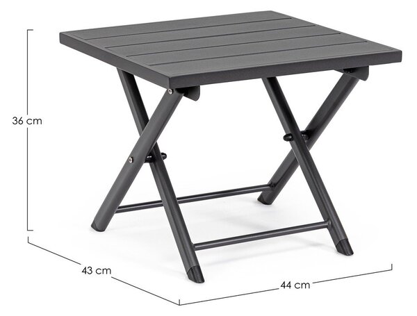 Hliníkový záhradný konferenčný stolík 43x44 cm Taylor – Bizzotto
