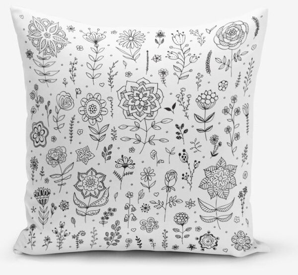Obliečka na vankúš s prímesou bavlny Minimalist Cushion Covers Flower, 45 × 45 cm