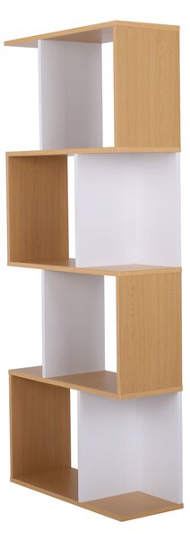 KONDELA Regál, borovica/biela, ERDEM NEW TYP 2