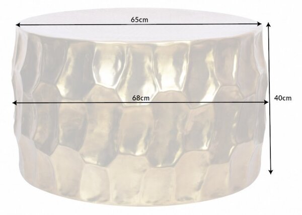 Konferenčný stolík ORGANIC HAMMES 68 cm - zlatá