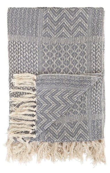 Sivá deka Bloomingville Throw, 130 × 160 cm