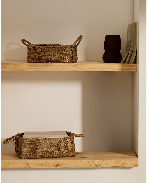 Košíky v súprave 2 ks z vodného hyacintu 34x24x19 cm Milly – Kave Home