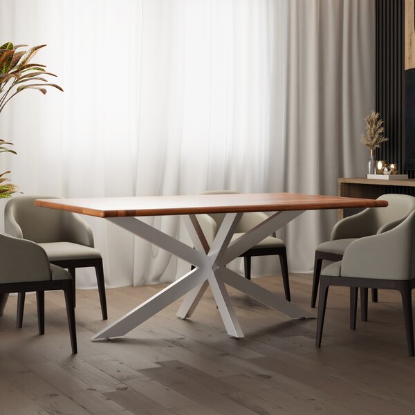 Stolové nohy Hardwick 150x78x71 cm - biela