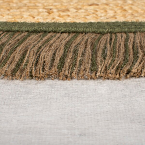 Flair Rugs , Kusový koberec Kahana Green kruh, 180x180 (priemer) kruh, zelená, chodba / predsieň