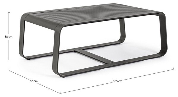 Hliníkový záhradný konferenčný stolík 62x105 cm Merrigan – Bizzotto