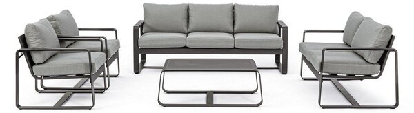 Hliníkový záhradný konferenčný stolík 62x105 cm Merrigan – Bizzotto
