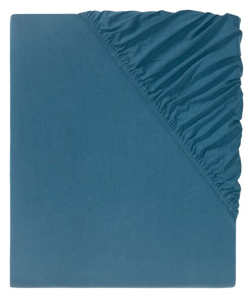 Livarno Home Džersejová napínacia plachta, 140-160 x 200 cm (modrá) (100340302)