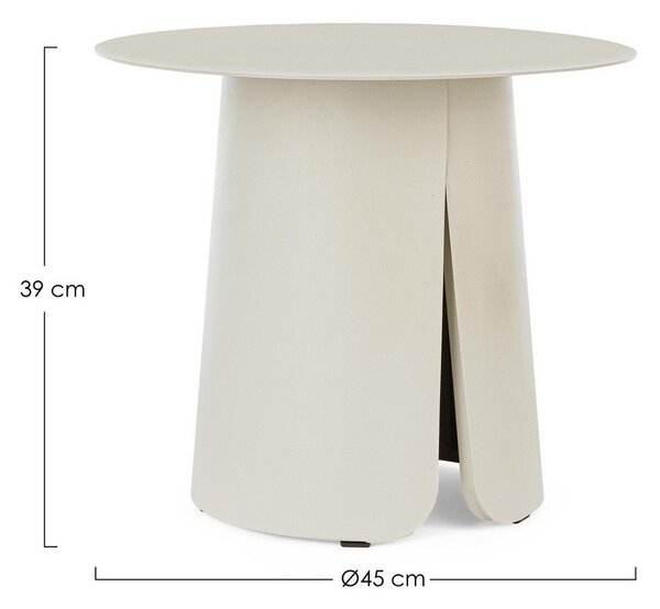 Hliníkový okrúhly záhradný stolík ø 45 cm Bryan – Bizzotto