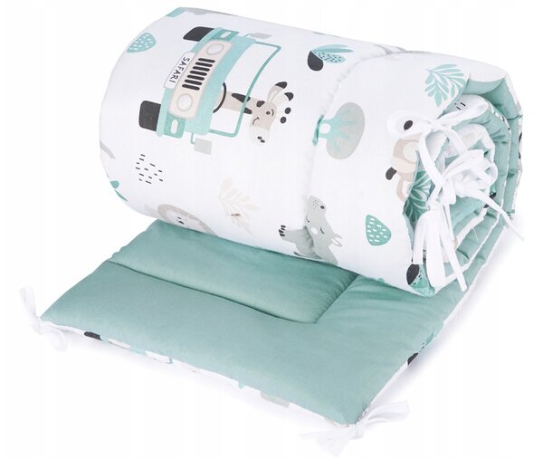 Vulpi Mantinel do postieľky 180x30 Baby Boom Farba: modrá-zvieratká