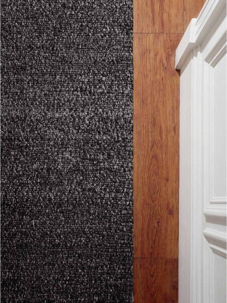 Tmavosivý ručne tkaný behúň z materiálu buklé 80x200 cm Notting Hill Portobello – Ted Baker