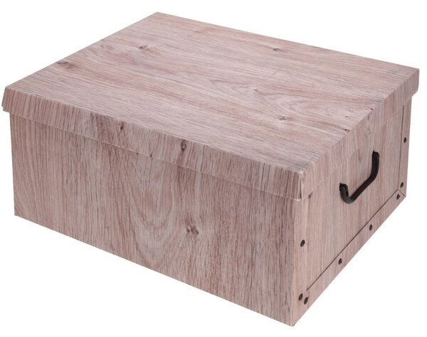 Úložný box s vekom Wood, prírodný