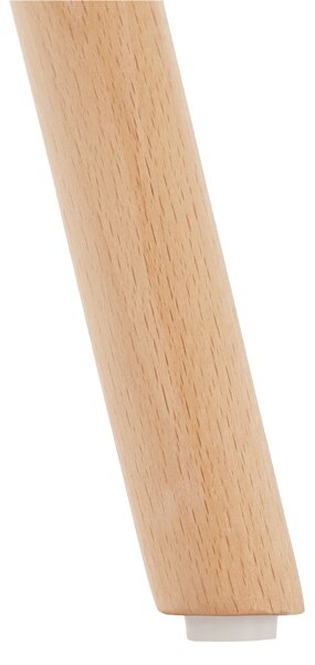 Kondela Jedálenský stôl, biela/buk, priemer 90 cm, GAMIN 2 NEW 90
