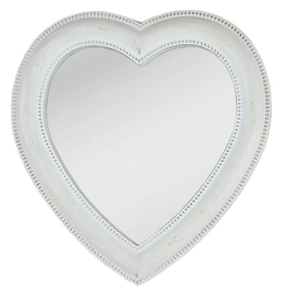 Zrkadlo vo tvaru srdca - 27 * 28 cm - Clayre & Eef
