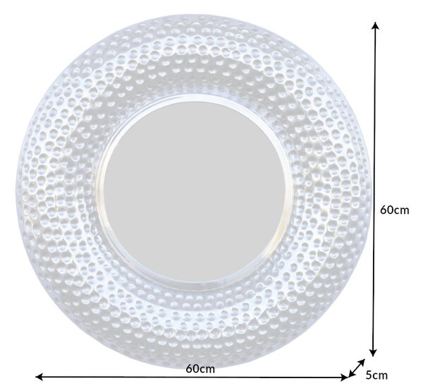 Nástenné zrkadlo Alijah 60 cm strieborné