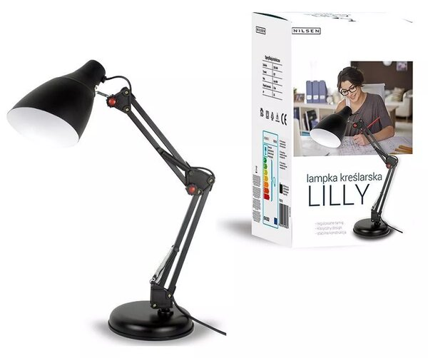 Strühm Kancelárska lampa Lilly Nilsen E27 BLACK 40764