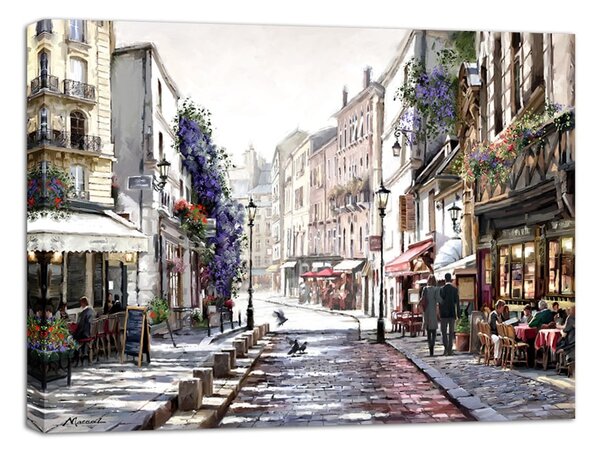 Obraz Styler Canvas Watercolor Paris II, 75 × 100 cm