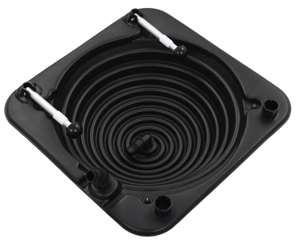Solárny ohrievač vody v bazéne 75x75x36 cm HDPE a hliník