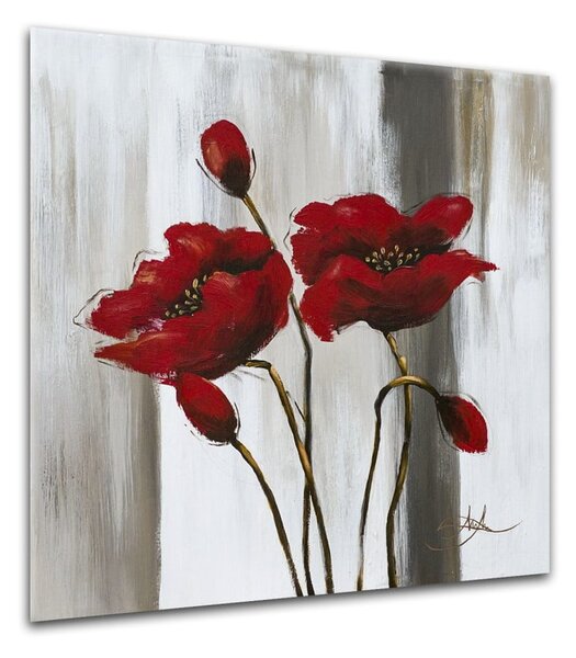 Obraz Styler Glasspik Poppy Flower, 20 × 20 cm