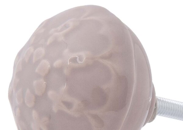 Svetlo hnedá úchytka Ornament - Ø 4 * 4 cm - Clayre & Eef