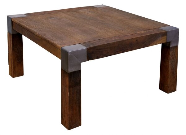 HOLAND Konferenčný stolík 85x85x45, lakovaný, mango