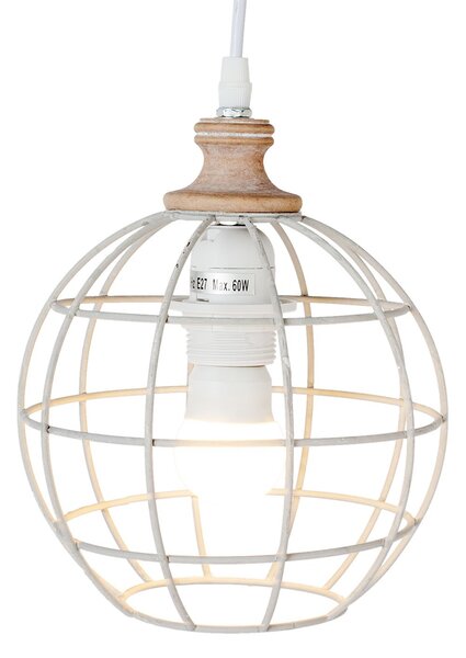 Stropné svietidlo guľa s patinou - Ø 18 * 22 cm E27 / 60W - Clayre & Eef