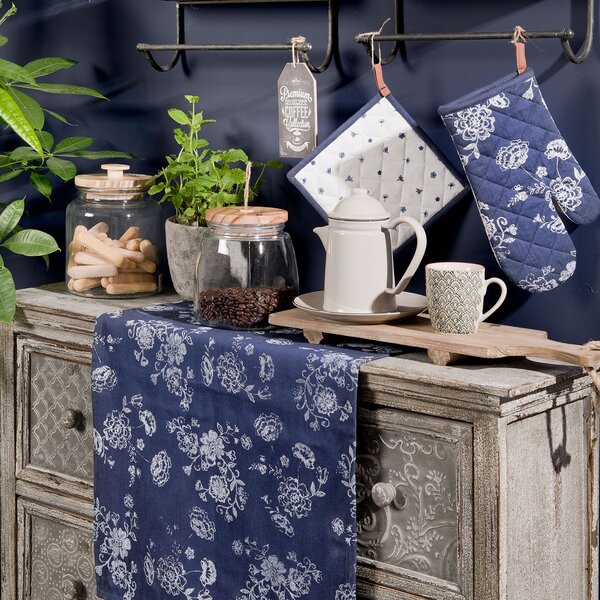 Behúň na stôl Denim Days - 50*140 cm - Clayre & Eef