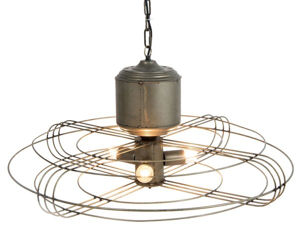 Závesné svetlo Industrial - Ø 78 * 41 cm / E27 Max 3 * 40 W - Clayre & Eef