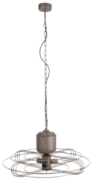 Závesné svetlo Industrial - Ø 78 * 41 cm / E27 Max 3 * 40 W - Clayre & Eef
