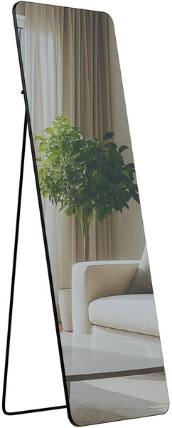 Zrkadlo Gurnee 150x50 cm - čierne matné