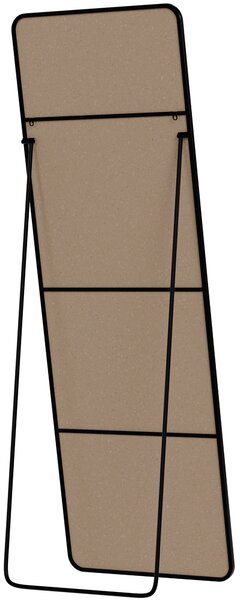 Zrkadlo Gurnee 150x50 cm - čierne matné