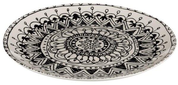 Jedálenský tanier Mono Boho - Ø 28 * 3cm - J-Line by Jolipa
