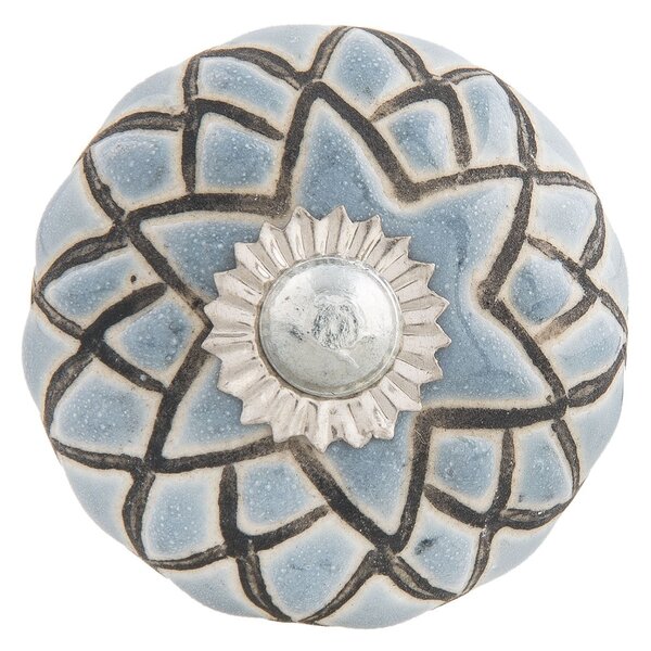 Keramická úchytka Dafne - Ø 4*4 cm - Clayre & Eef