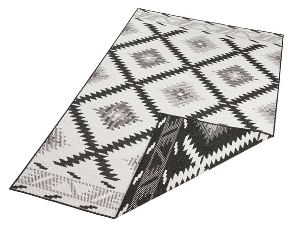 Čierno-krémový vonkajší koberec NORTHRUGS Malibu, 290 x 200 cm