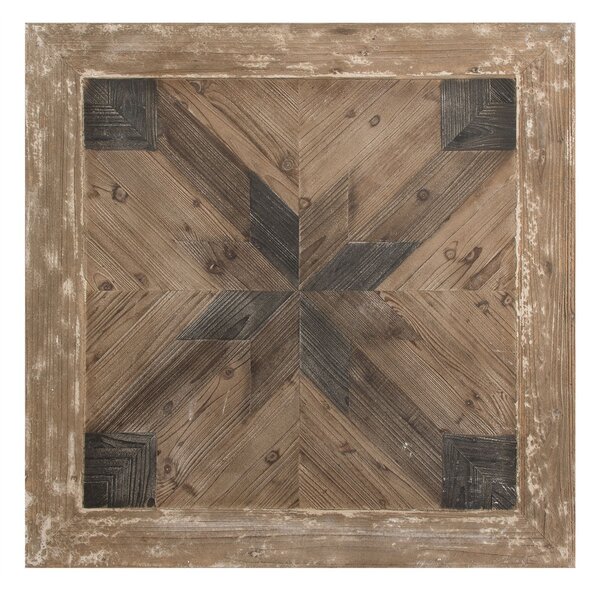Drevený konferenčný stolík Jacques s patinou - 90 * 90 * 50 cm - Clayre & Eef