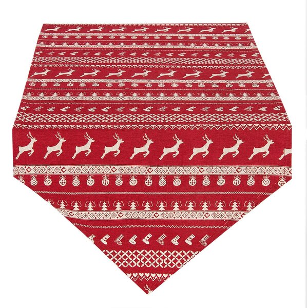 Behúň na stôl Nordic Christmas - 50*160 cm - Clayre & Eef