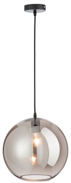 Závesné sklenené dymové svetlo Ball silver - Ø 30 * 210 cm - J-Line by Jolipa