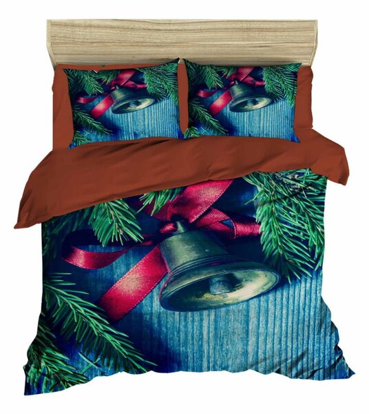 Vianočné obliečky na dvojlôžko s plachtou Ivan, 200 × 220 cm