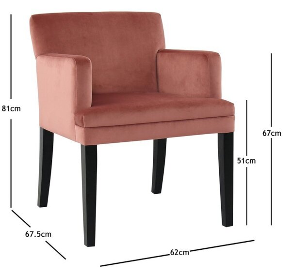 Čalúnené kreslo MELISSA - 67 * 62 * 81cm - J-Line by Jolipa