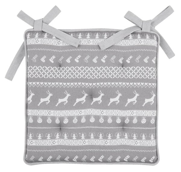 Podsedák s výplňou Nordic Grey - 40 * 40 cm - Clayre & Eef
