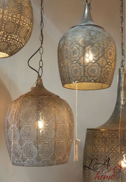 Zlato-hnedé závesné svetlo Kadiri - Ø31,5 * 45,5 cm - Light & Living