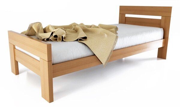 Jednolôžková posteľ z bukového dreva s roštom 90x200 cm v prírodnej farbe Fiorentino – B.E.S