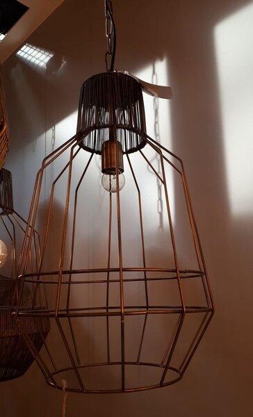 Závesné svetlo Haidey antik bronz - ø34 * 55 cm - Light & Living