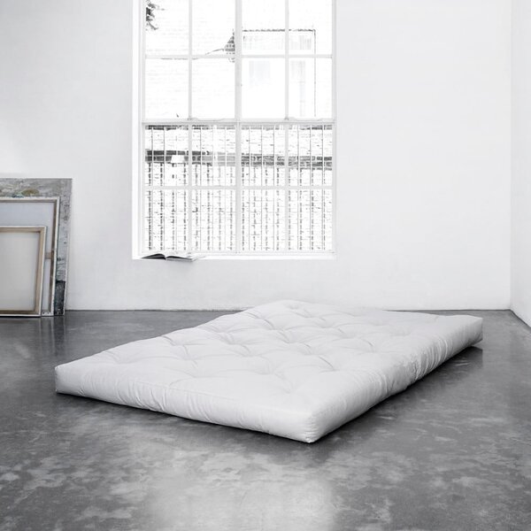 Biely stredne tvrdý futónový matrac 140x200 cm Coco Natural – Karup Design