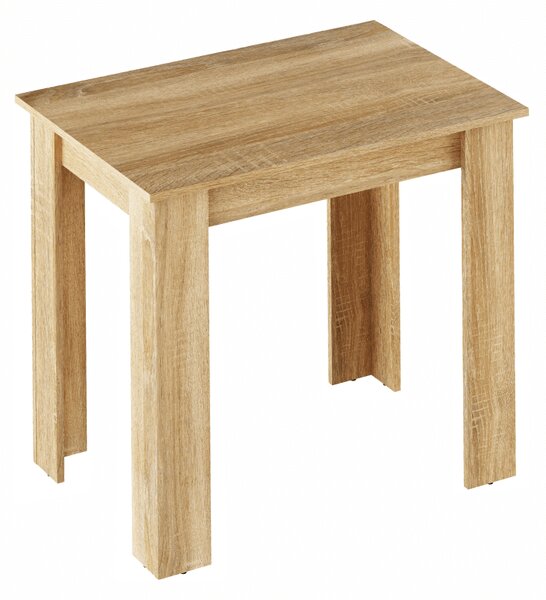 KONDELA Jedálenský stôl, dub sonoma, 86x60 cm, TARINIO