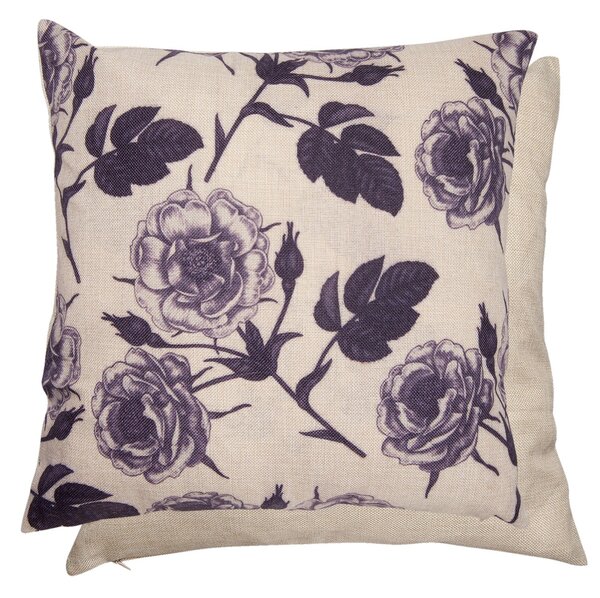 Povlak na vankúš Rose Violet - 45 * 45 - Clayre & Eef