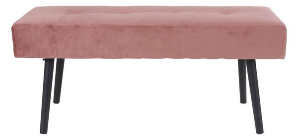 Ružová zamatová lavica Debut Skiby