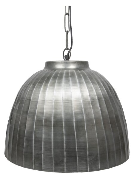 Kovové stropné svietidlo Industrial Zilver - Ø 45 * 42 cm E27 * 1 - Clayre & Eef