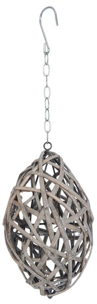 Dekorácie závesné ratanové vajcia - Ø 15*26 cm - Clayre & Eef